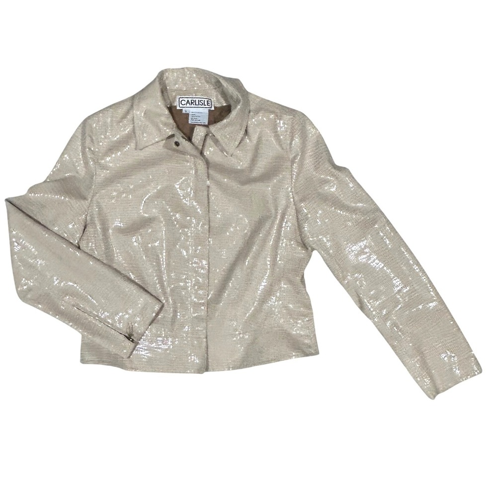 Carlisle Textured Faux Leather Jacket